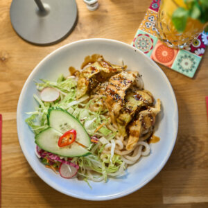 A2 Udon Gyoza Bowl- Vegan
